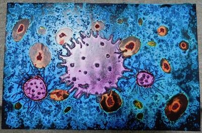 'Virus Invading' Plate