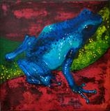 Blue Frog by Maisie Parker, Painting
