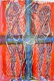 Cross Natasha by Maisie Parker, Painting, Mixed Media on paper