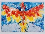 Feather Phoenix by Maisie Parker, Artist Print