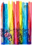 Rainbow Warrior by Maisie Parker, Painting, Mixed Media on paper