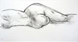 Stretch by Maisie Parker, Drawing, Charcoal on Paper