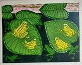 Ten Frogs by Maisie Parker, Artist Print