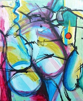 String Theory by Maisie Parker, Painting, Acrylic on canvas