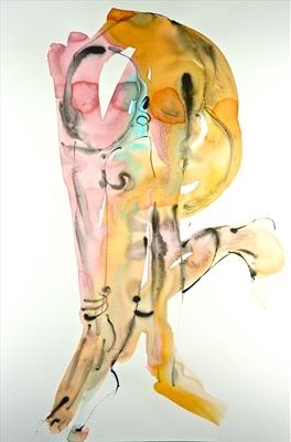 Touch Your Toe by Maisie Parker, Drawing, Ink wash and Indian ink