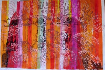 Vitruvian Imperfections by Maisie Parker, Painting, Mixed Media on paper